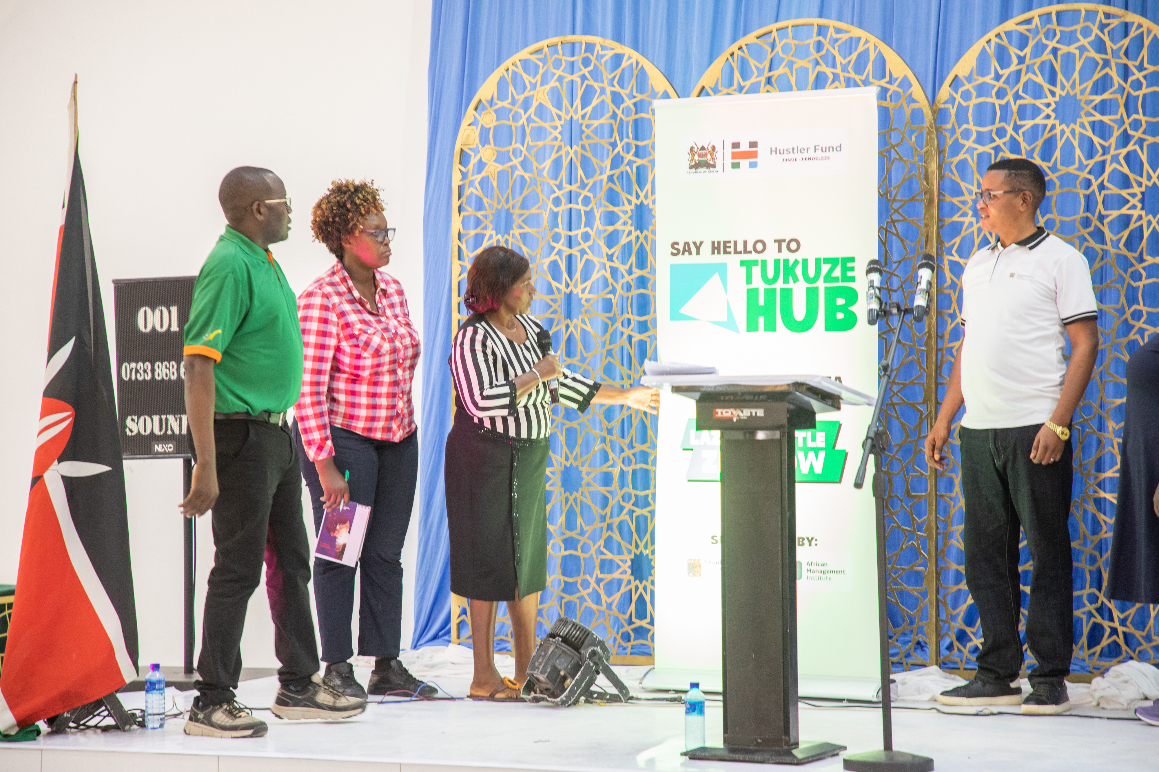 Board Director Jennifer Mwangangi launching the innitiative