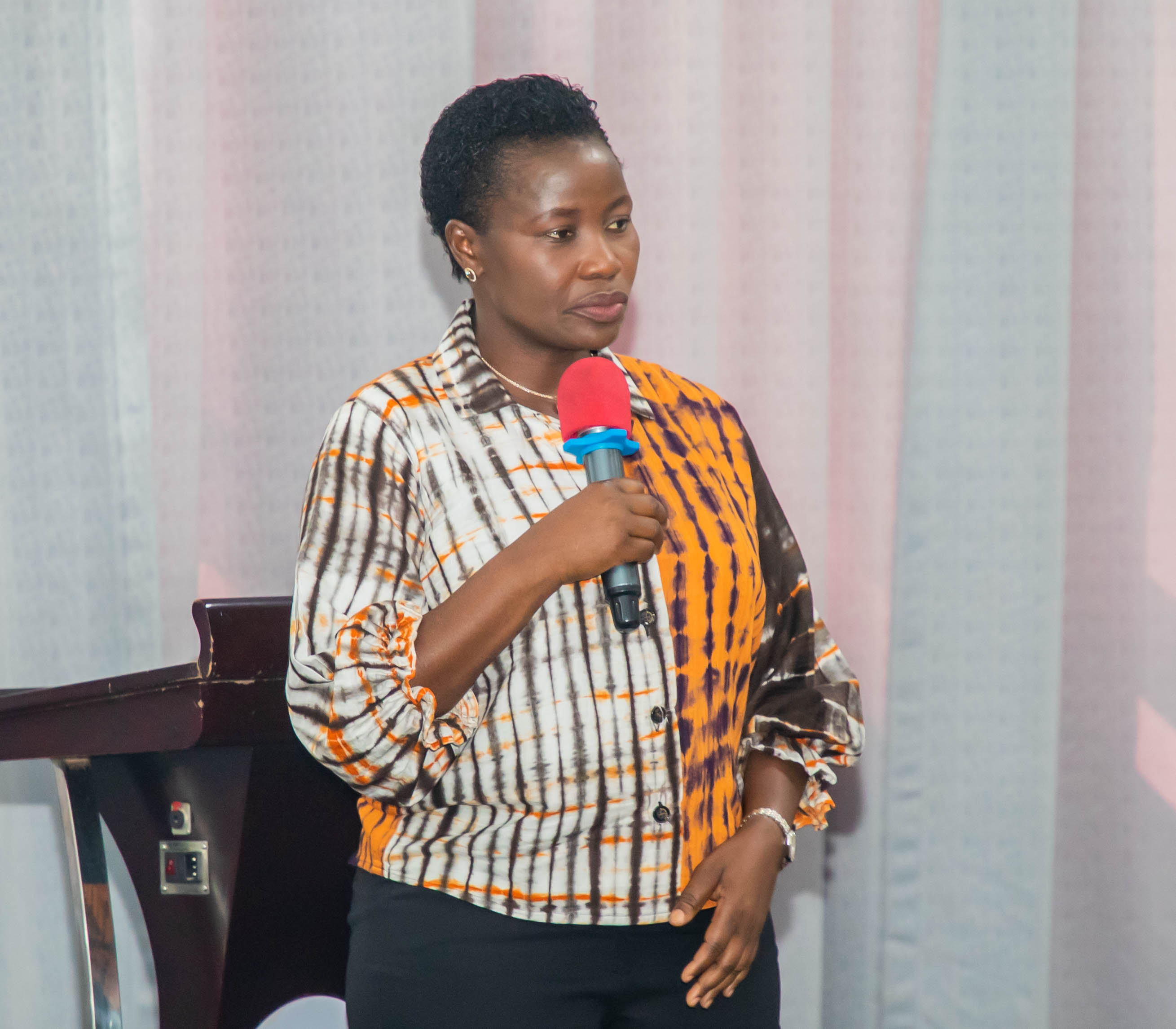 PS MSMEs Dev Susan Mangeni doing her presentation