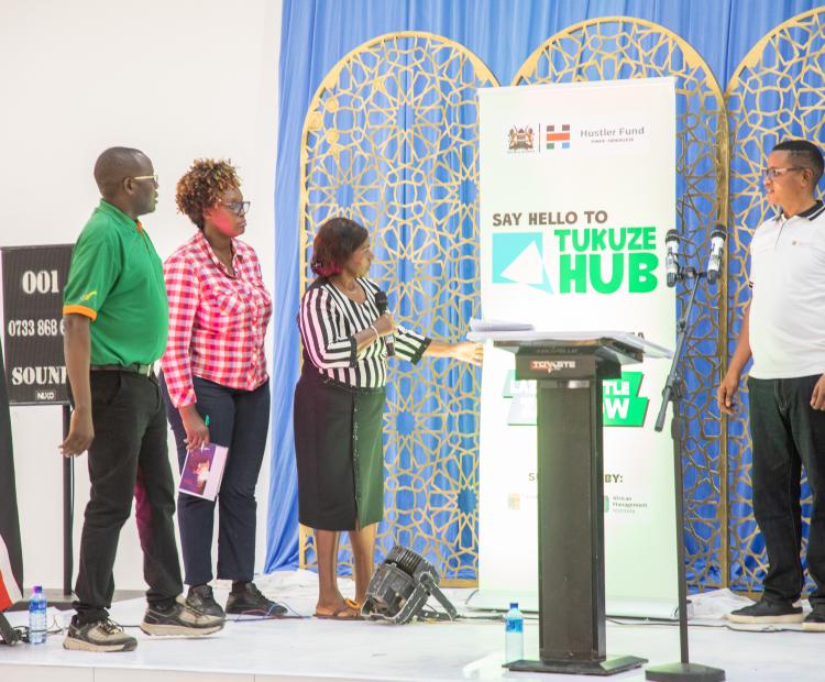 Board Director Jennifer Mwangangi launching the innitiative